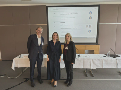 From left to right: Alexander Pabst, Anna Katharina Tipotsch, Christine Bauer. Image credit: **Dominik Hofmarcher**, 2024.